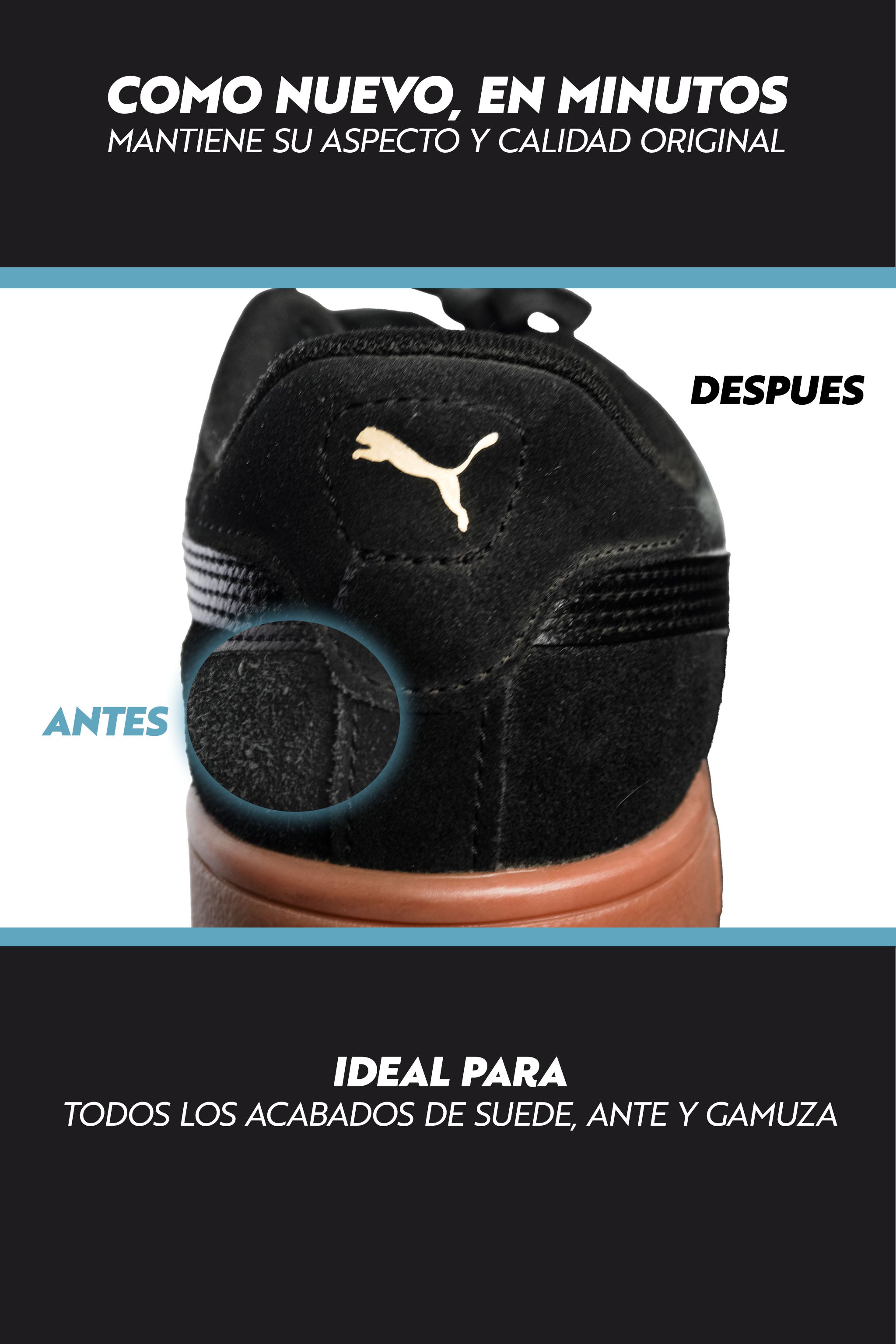Restaurador suede