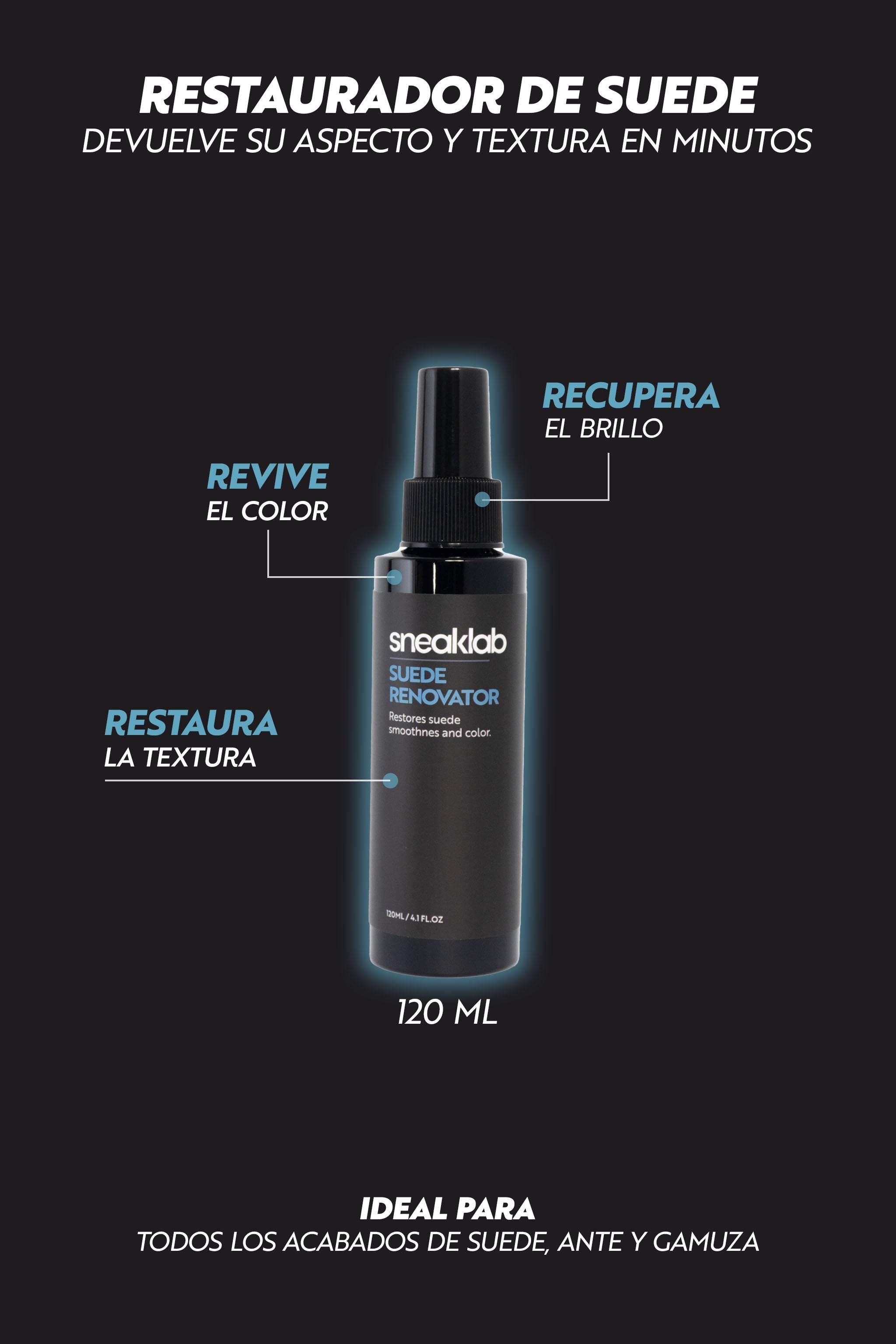 Kit limpieza espuma + kit suede