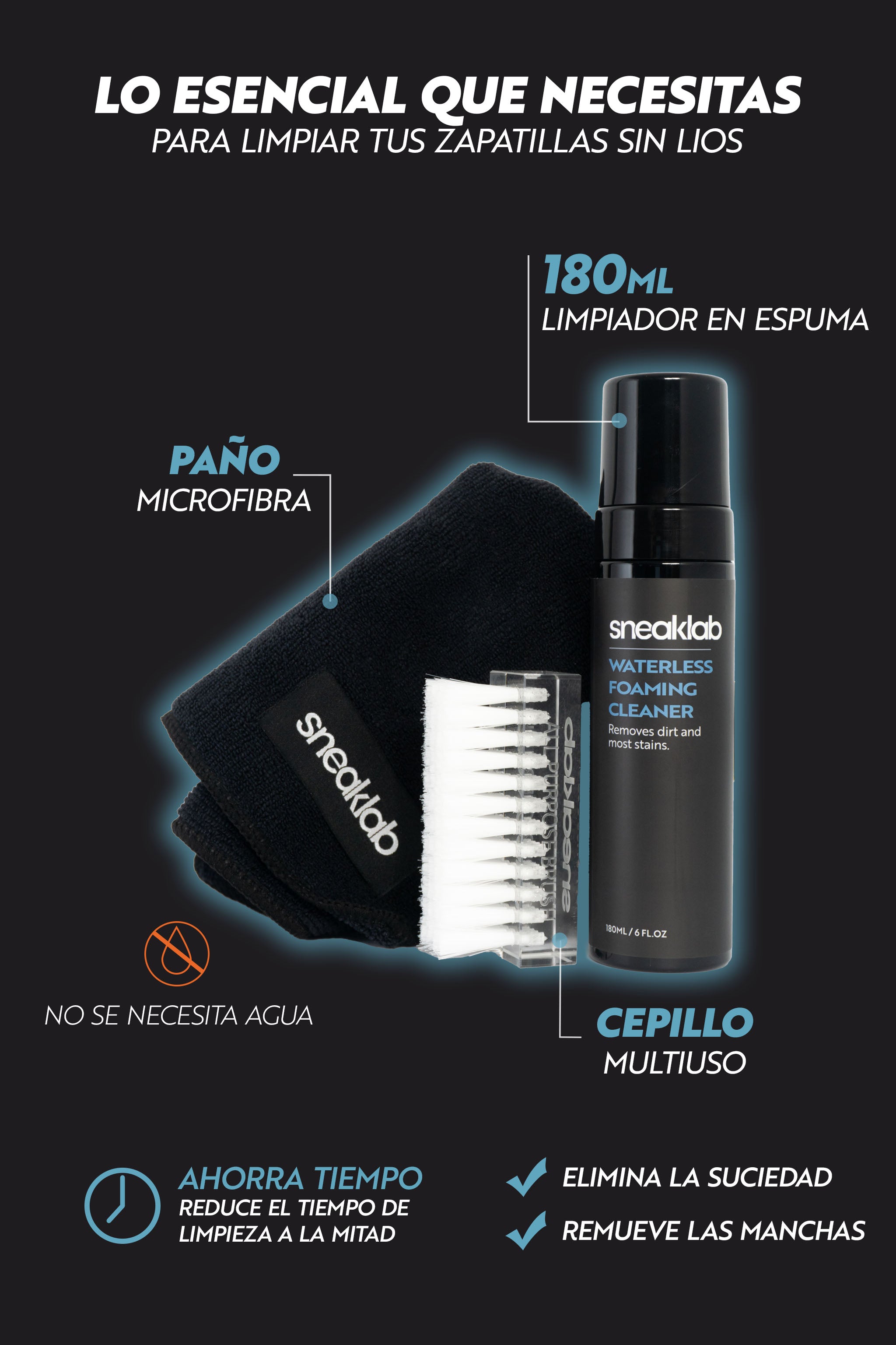 Kit limpieza espuma
