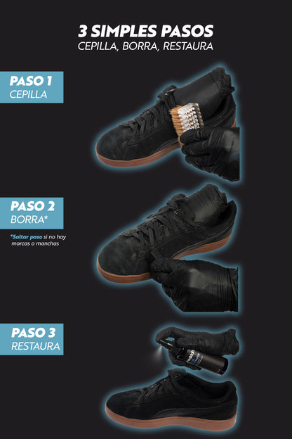 Kit limpieza suede