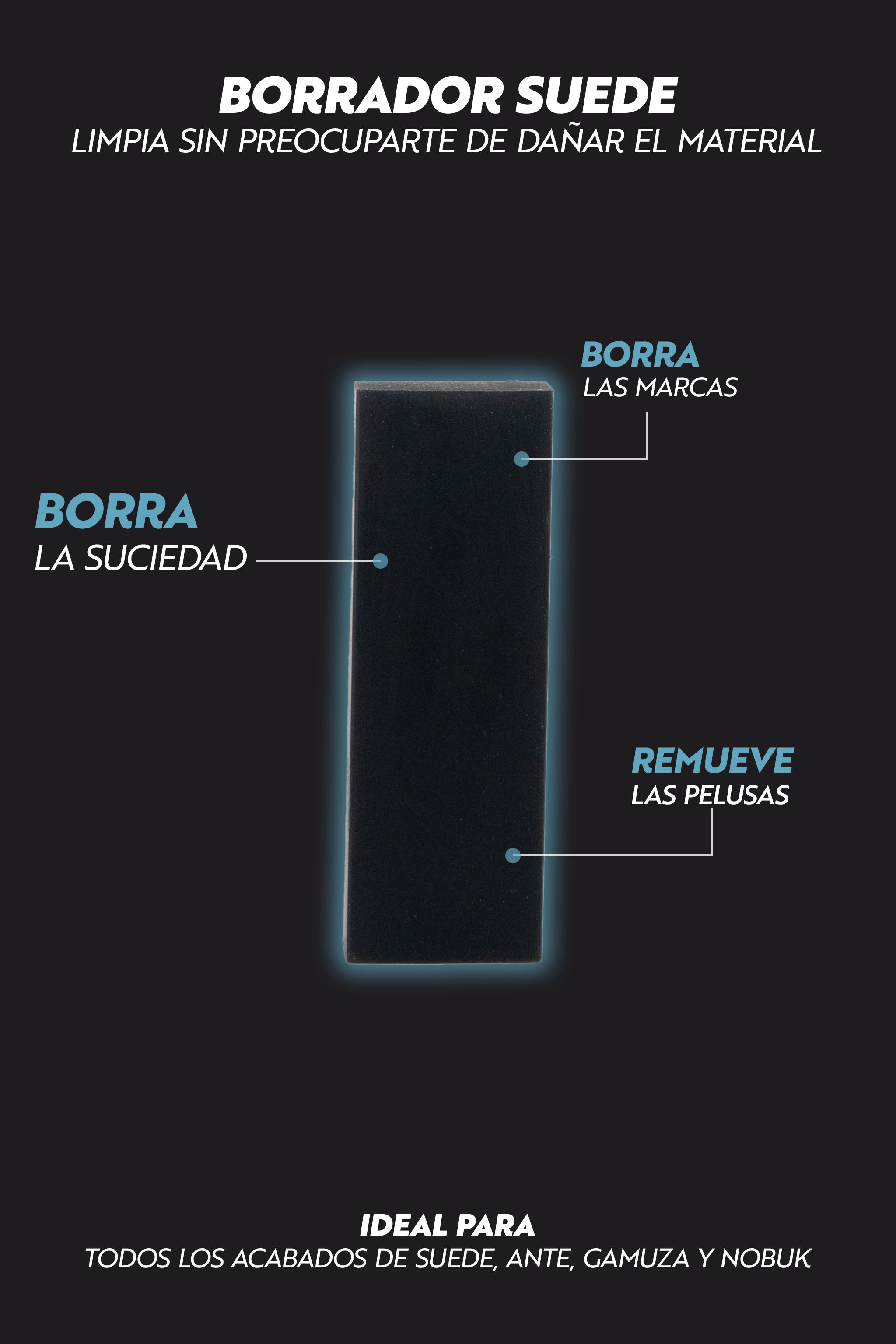 Borrador suede