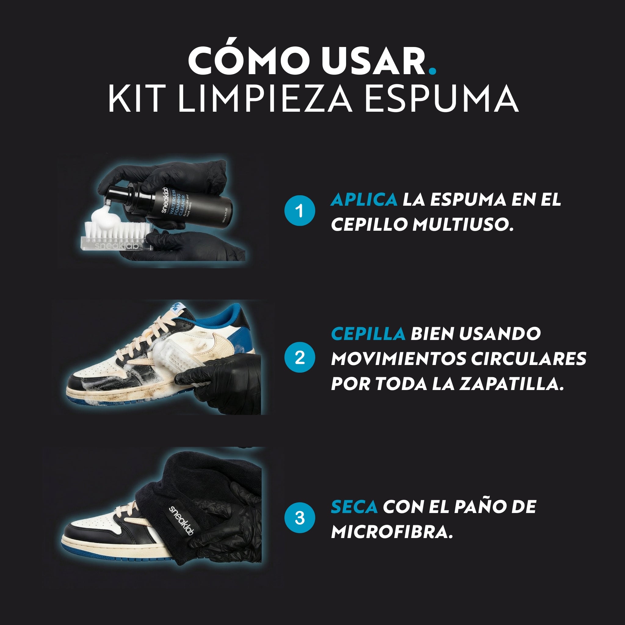 Kit limpieza espuma